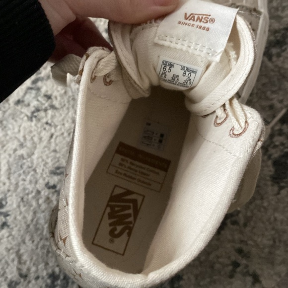 cream and brown boho vans - Picture 5 of 5
